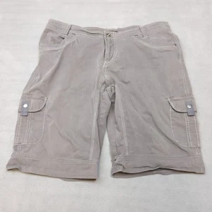 Kuhl Cargo Shorts Women's Size 12 Gray Splash 11" Hiking Camping Outdoors - Picture 1 of 11