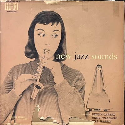 Jazz Benny Carter, Dizzy Gillespie, Bill Harris - New Jazz Sounds Norgran Record Foto 1 de 4