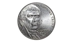 2021 P Jefferson Nickel **ERROR COIN**  Many Die Chips - Picture 1 of 7