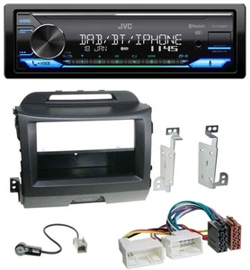 JVC Bluetooth DAB USB MP3 Autoradio für Kia Sportage 3 SL 10-15 schwarz - Bild 1 von 9