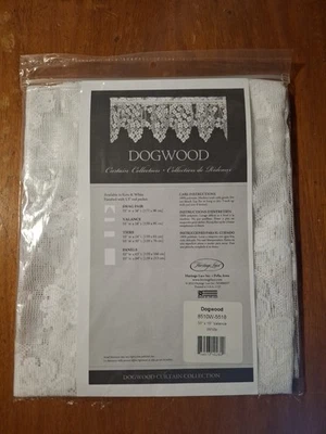 Cenefa Heritage Lace DOGWOOD 18" blanca Foto 1 de 4