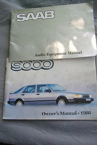 1988 SAAB 9000 Owners  Manual OEM  - Bild 1 von 1