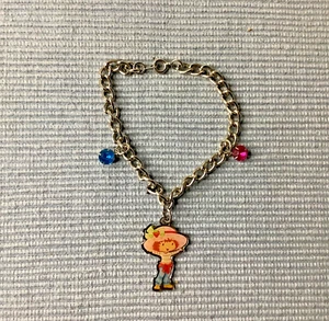 Vintage 1980, Silver Toned, Strawberry Shortcake Bracelet - Picture 1 of 3