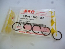 Suzuki a50 ac50 as50 ts50 mt50 t125 Cir Clips Set Of 5 Genuine.