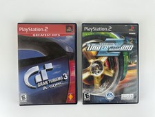 PS2 Need For Speed Underground 2 & Gran Turismo 3 Black Label Complete