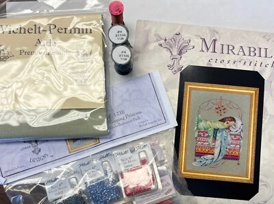 Mirabilia “Sleeping Princess” Kit NO Floss NEW MD123 & 16 Count Beach Walk - Image 1 of 4