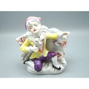 Antiker figürlicher Blumenübertopf aus Bone China - Bild 1 von 9