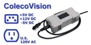 Zasilacz RetroPower ColecoVision wtyczka amerykańska, LED, 120V, zasilacz - Zdjęcie 1 z 6