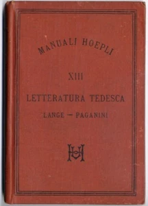 HOEPLI Manuali LOTTO di 3 Letteratura TEDESCA Ragioneria Logaritmi LEGGI BENE - Foto 1 di 3