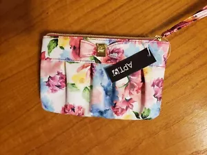 NEW Apt 9 Bobby Bow Ruched Floral Wallet Wristlet Clutch Bag Purse NWT - Picture 1 of 3