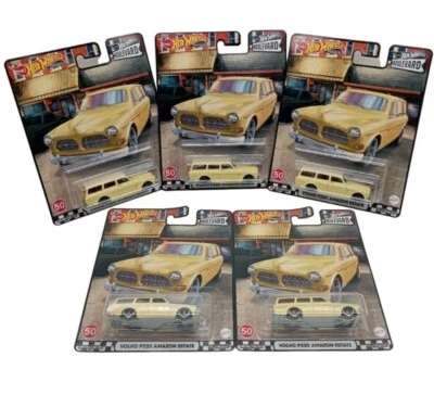 Volvo P220 Amazon Estate 2022 Hot Wheels Premium Boulevard #50 5 piezas Foto 1 de 4