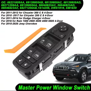 Interruptor maestro de ventana eléctrica para Jeep Cherokee 2015 2016 2017 2018 2019 2020 - Imagen 1 de 15