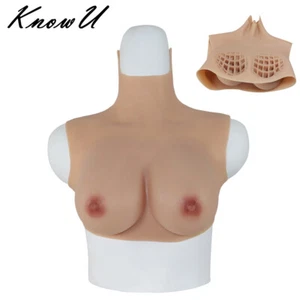 Structure en nid d'abeille sans huile femmes silicone poitrine C tasse drag queen seins - Photo 1/16