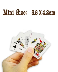 Mini Playing Cards Bridge Poker Whist Games Gambling Gaming - 5.8 X 4.2 cm - Picture 1 of 1
