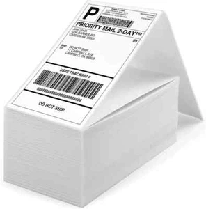 High-Quality 4x6 Inch Roll/Stack Direct Thermal Printing Shipping Labels - Picture 1 of 16