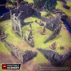 Modular Town Ruins - WWII Terrain - WWII Terrain - Picture 1 of 10