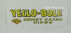 Vintage YELLOW-BOLE HONEY CAKED PIPES advertising sign Painted on Plexiglass