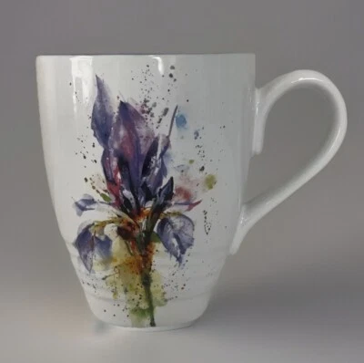 Caneca de chá Dean Crouser caleidoscópio aquarela íris roxa - Imagem 1 de 4