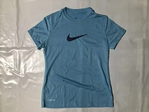 Nike Girls' Dri-Fit Legend T-Shirt Blue Sz S 392389-432 - Picture 1 of 1
