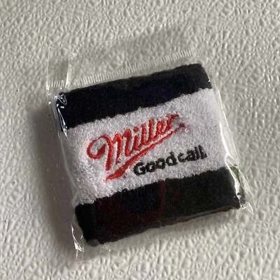 VTG Sealed Miller Good Call Wrist Sweat Band Collectible New In Package - Image 1 of 4
