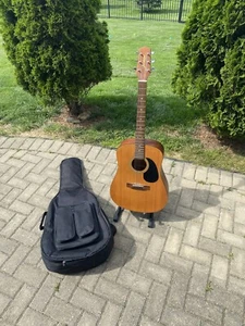 Vintage Takamine Jasmine S-35 Acoustic Guitar With Padded Gigbag Case FREE SHIP - Picture 1 of 11