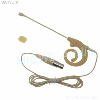SN02 Snail Spiral design earset Microphone Mic for Shure Wireless mini XLR 4Pin - Image 1 of 4
