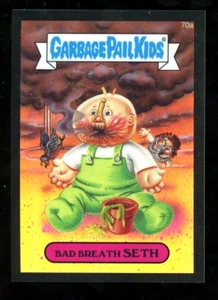 BAD BREATH SETH 2014 Garbage Pail Kids GPK Chrome BLACK PARALLEL 70a SP /99 - Picture 1 of 1
