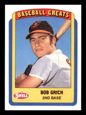 1990 Swell Baseball Greats #58 Bobby Grich Orioles NM - Image 1 of 2
