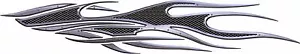 Duo chrome motorcycle go kart race car trailer vinyl graphic decal B763 - Foto 1 di 9