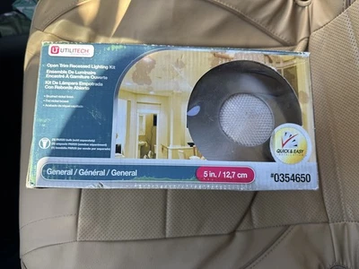 NOS UTILITECH 5" Recessed Light Kit Brushed Nickel Finish #0354650 - Image 1 of 3