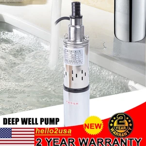 Bomba de Agua Solar DC48V Diámetro Sumergible Pozo Profundo Riego Tornillo Bomba 16 L/Min - Imagen 1 de 11