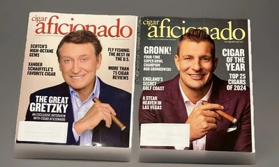 Cigar Aficionado Jan/Feb & Mar/Apr 2025 Rob Gronkowski Cover Issues – NEW Foto 1 de 3
