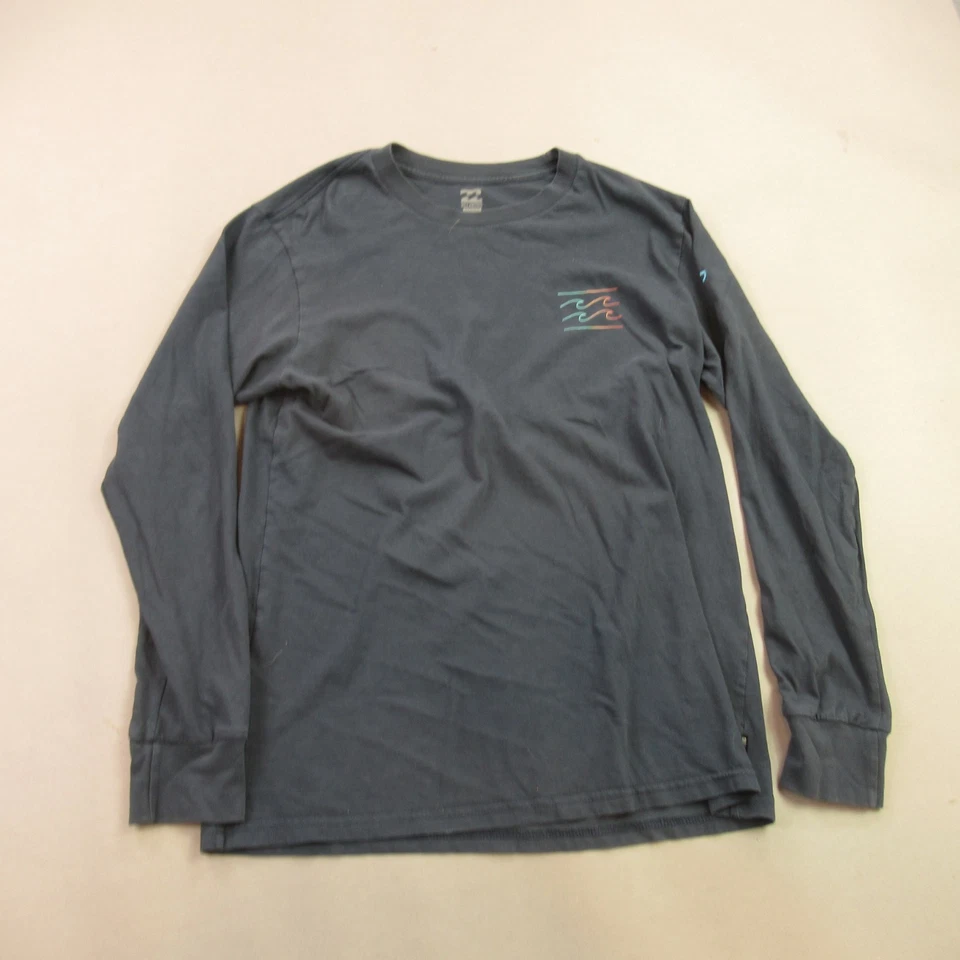 Billabong Shirt Mens Medium Long Sleeve Crew Neck Blue Casual Premium Tee - Image 1 of 4