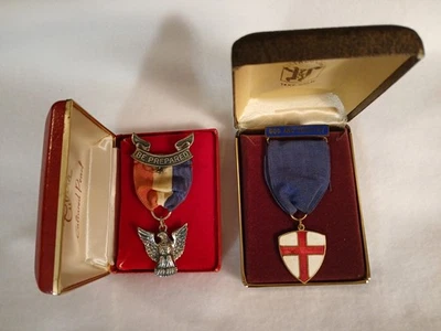 1950's Vtg. Boy Scouts of America Eagle Scout and BSA God & Country Medals - Image 1 of 4