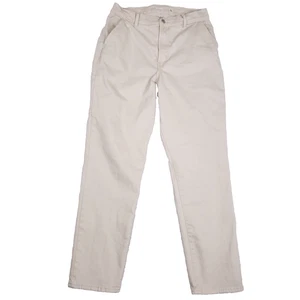 Old Navy Pants Sky Hi Straight Size 14 Tall Khaki Curvy Neutral Minimalist - Picture 1 of 11