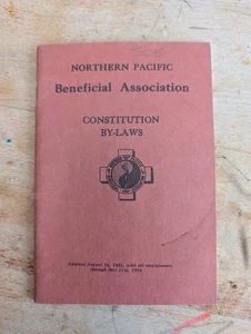 VTG Northern Pacific 1959 Beneficial Association Constitution And Bylaws - Picture 1 of 9