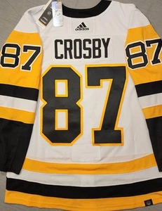 Pittsburgh Penguins Sidney Crosby adidas Captain Patch Authentic Jersey 50-M - Picture 1 of 5
