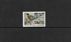 State Hunting/Fishing Revenues: NJ 1975 Pheasant/Quail Stamp NJPQ-1; Used - Picture 1 of 1