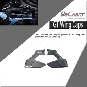 CF 720S Coupe & Spider Se²GTR GT Wing Caps For McLaren 17-21 ONLYFITYCML720S024L - Picture 1 of 11