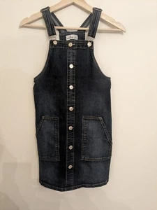 Jordache Overalls Skirt Denim Jean Cute Size Large 10 12 - Picture 1 of 5