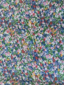 VTG..FLORAL..COT/POL..FABRIC..1.5 YDS by 44" - Picture 1 of 2