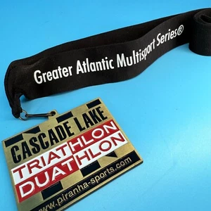 Cascade Lake Triathlon Duathlon 1st Place Age Class Medal 2011 Running Cycling - Picture 1 of 4