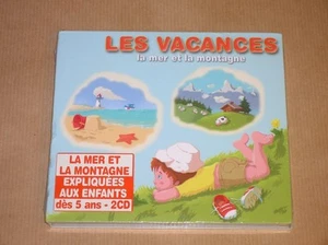 BOITIER 2 CD JEUNESSE / LES VACANCES, LA MER, LA MONTAGNE / NEUF SOUS CELLO - Imagen 1 de 1