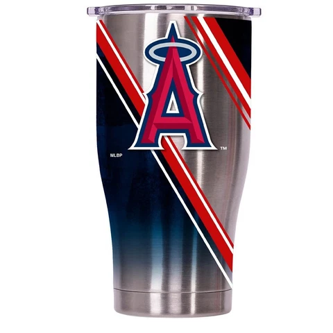 ORCA Los Angeles Angels 27oz. Double Stripe Chaser Tumbler with Lid Cover