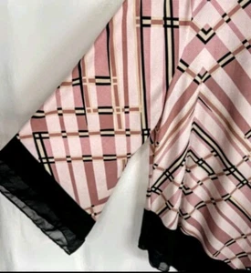 Alfani Women's Tunic Top Blouse Size XXL/ 2X Pink Print 3/4 Sleeves - Picture 1 of 6