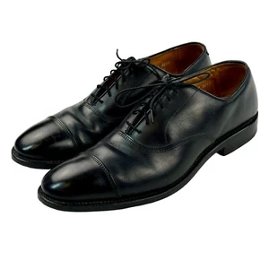 Allen Edmonds Park Avenue Cap-toe Oxford Dress Shoe Black Calf Men 9.5 A - Picture 1 of 21