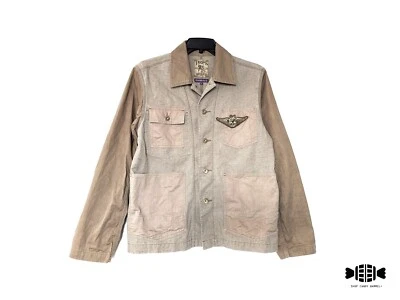 Chaqueta de Trabajo PRPS TALLA L Marrón Caqui Tonal con Prendedor de Solapa Personalizado Foto 1 de 4