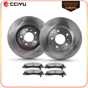 Front Solid Brake Rotors & Ceramic Pads For 2003-2004 2005 Mazda 6 - Imagen 1 de 1
