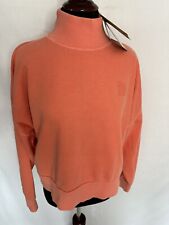 The North Face Womens Small Petite Coral Sunrise Cropped Sweatshirt New