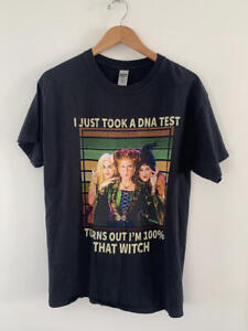 Hocus Pocus Turns Out I'm 100% That Witch Black T-Shirt Size Large Gildan Brand